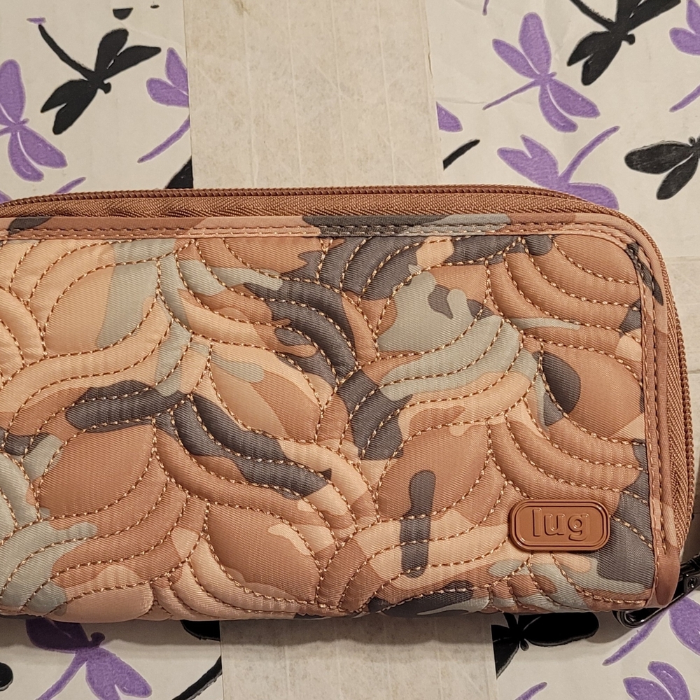 Lug Splits XL wallet - camo rose